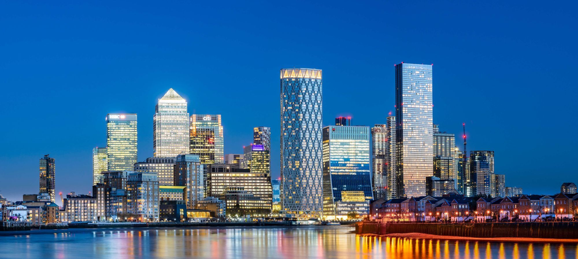 Canary wharf skyline