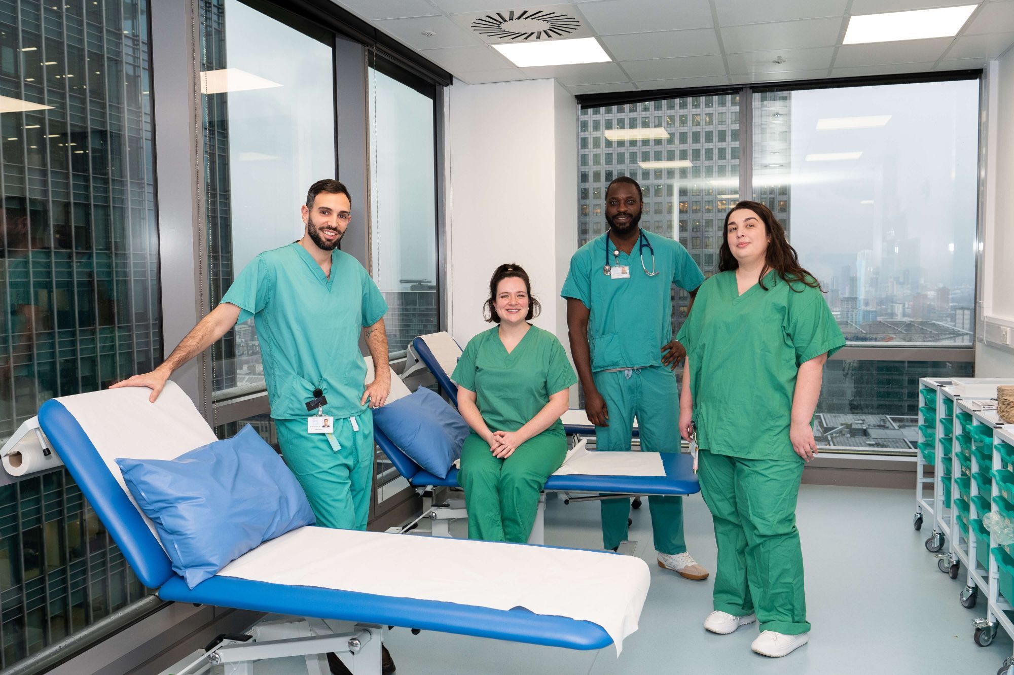 hVIVO medica and nurse group shot - facing camera